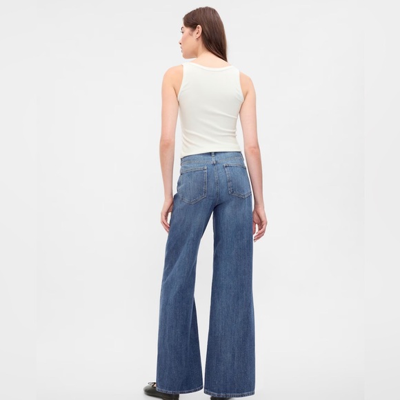 Gap High Rise Wide-Leg Jeans size 28 NWOT - Picture 3 of 8